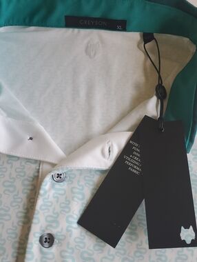 NWT Greyson Golf Polo Men's XL Snake Diaries Print Performance Shirt